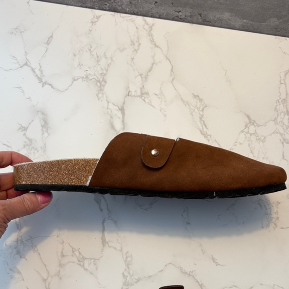 Nicole Miller like new Women’s brown Slip-On Clog with Shearling Lining size 10 - Picture 6 of 10